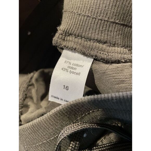 Maurices Womens Casual Cargo Pants Size 16 Olive Green Pull On Elastic Waist - Picture 4 of 6